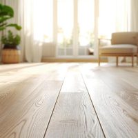 Parquet clair pour l'intérieur d'une maison.